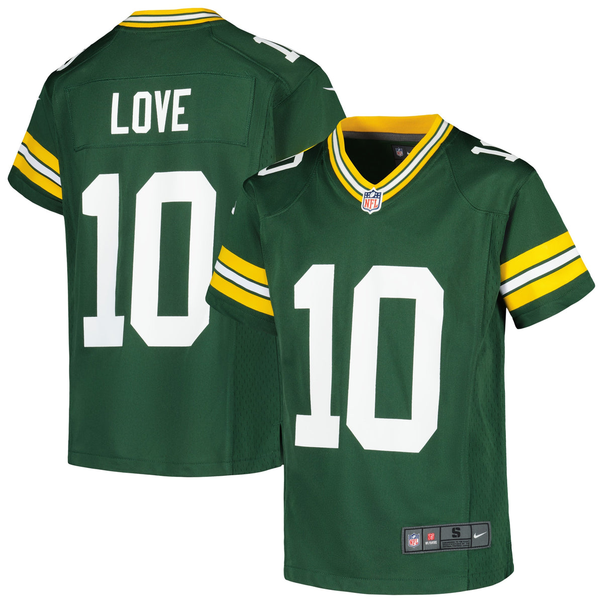 Jordan Love Green Bay Packers Nike Youth Game Jersey Green