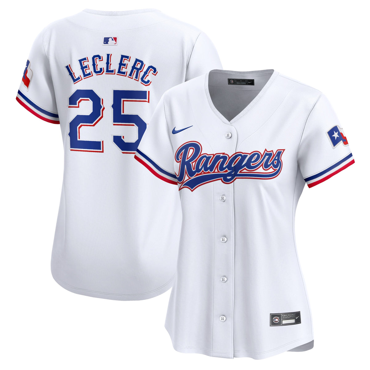 Josí© Leclerc Texas Rangers Nike Women's Home Limited Player Jersey White