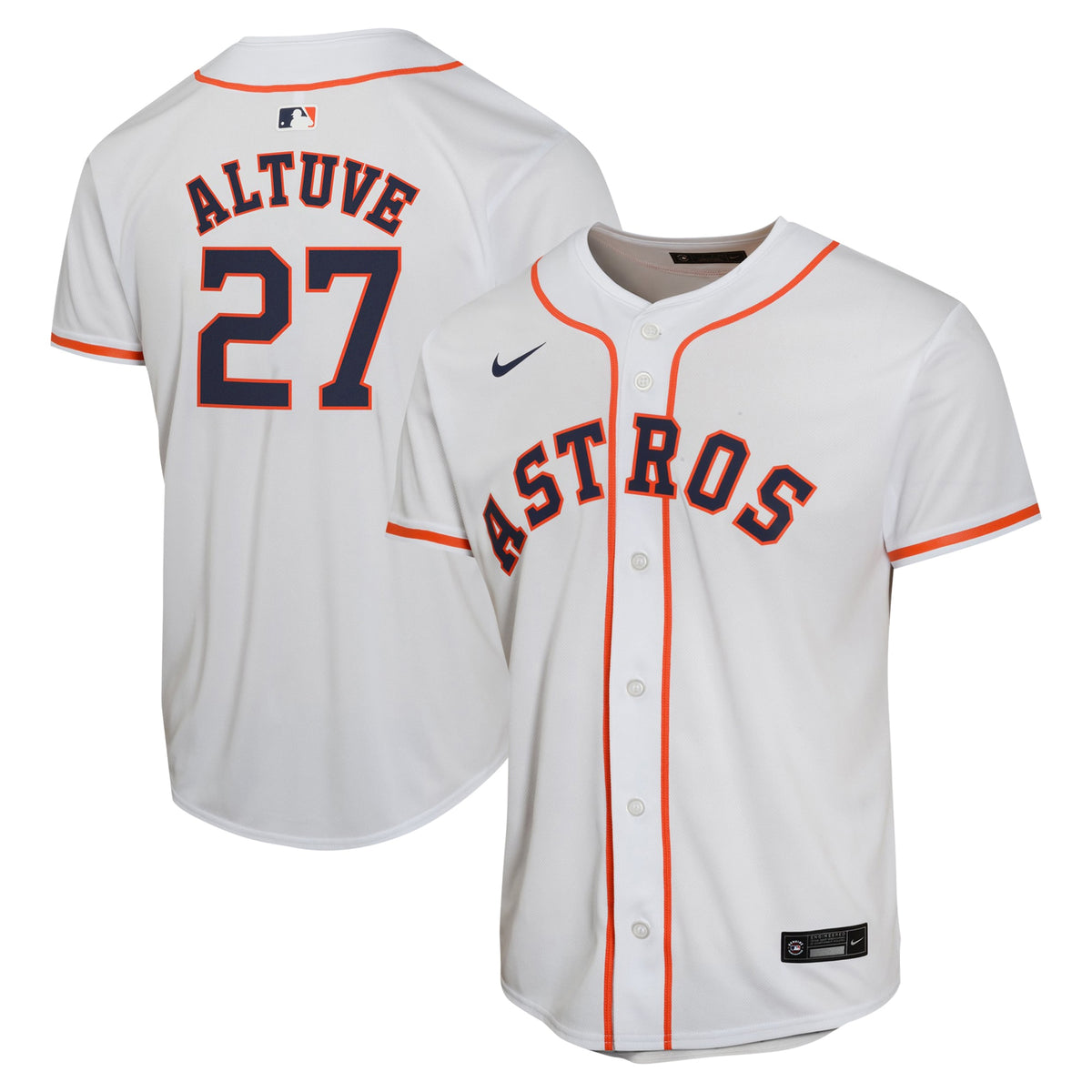 Jose Altuve Houston Astros Nike Youth Home Game Player Jersey White