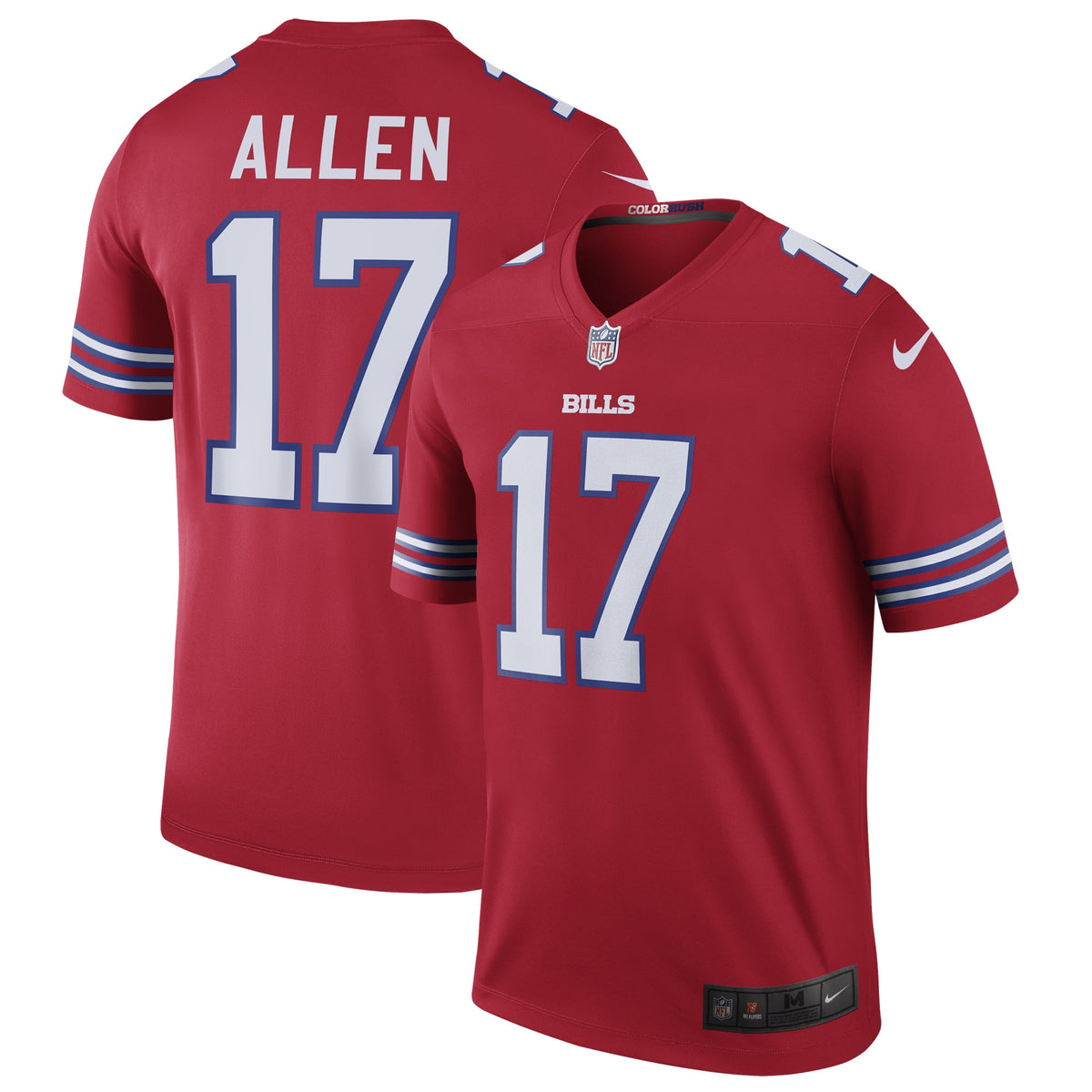 Josh Allen Nike Buffalo Bills Color Rush Legend Jersey Red