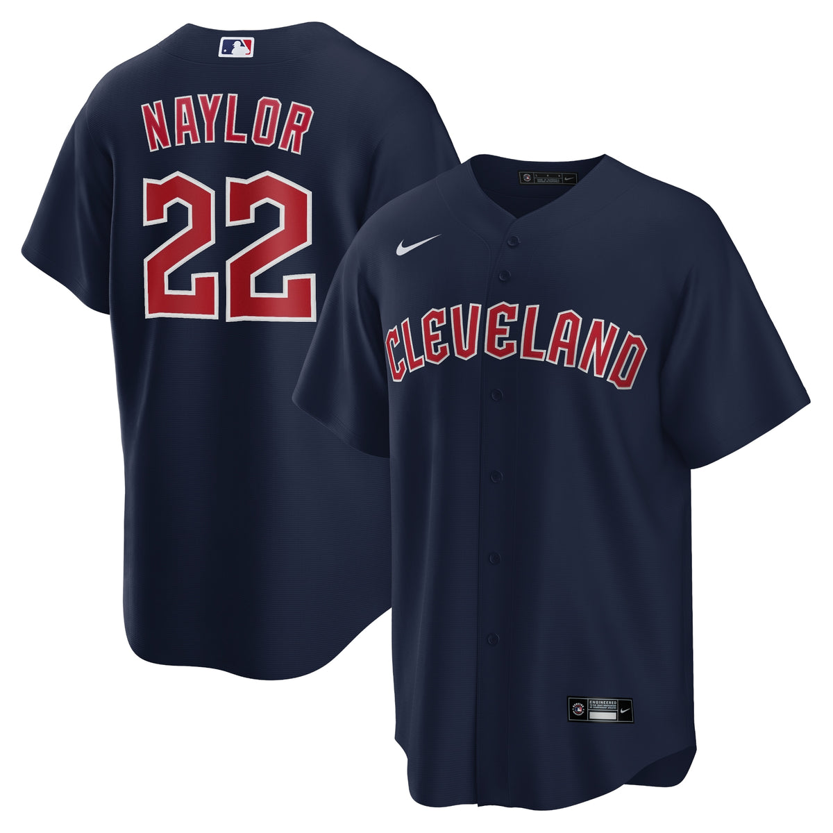 Josh Naylor Cleveland Guardians Nike Alternate Replica Jersey Navy