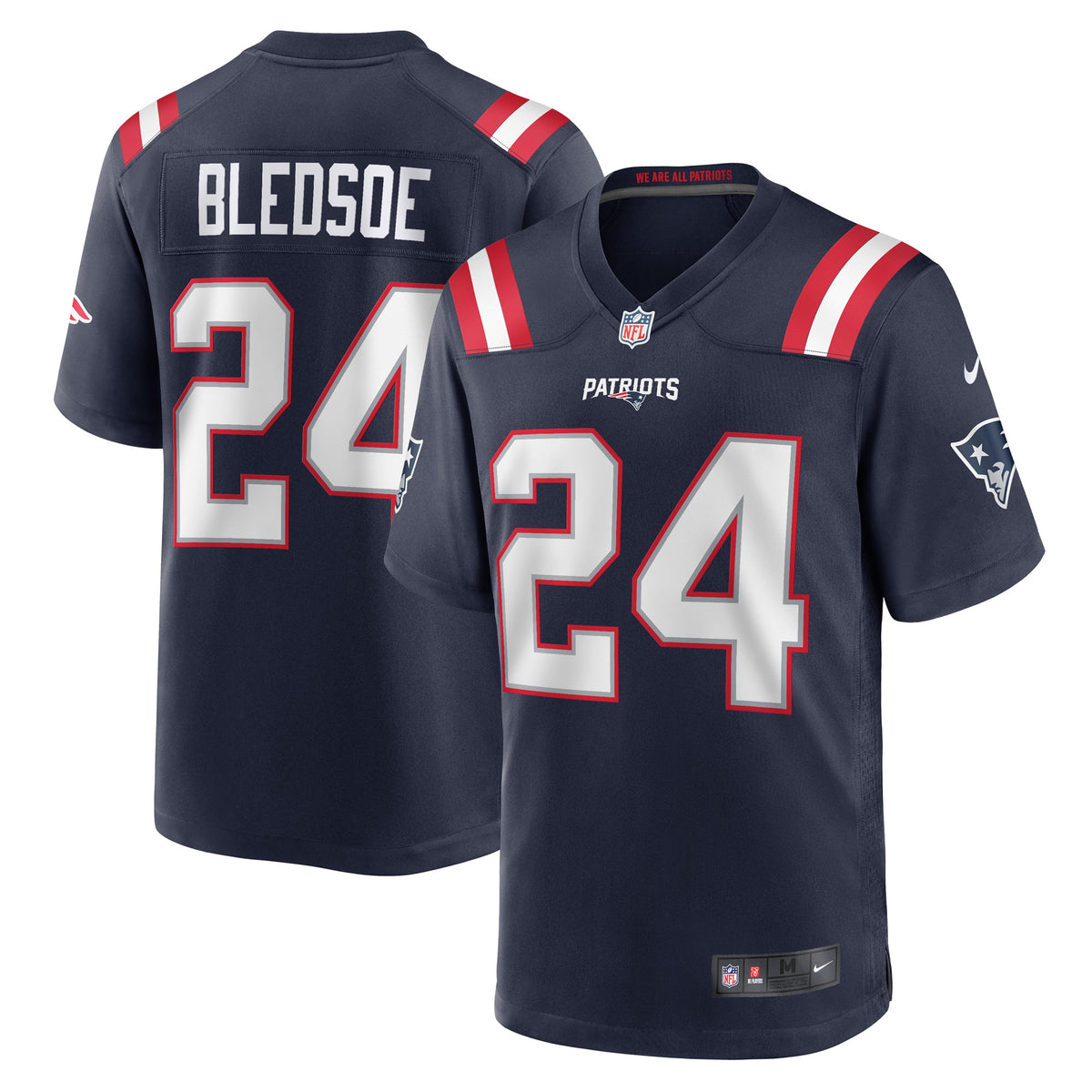 Joshuah Bledsoe New England Patriots Nike Game Player Jersey Navy