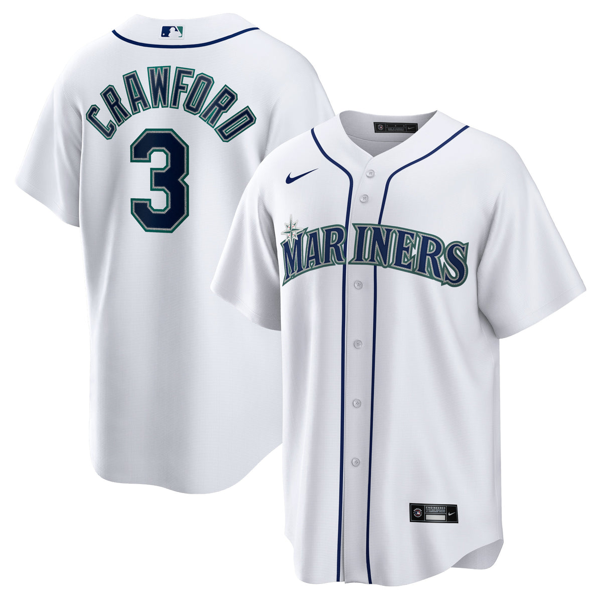 JP Crawford Seattle Mariners Nike Home Replica Jersey White