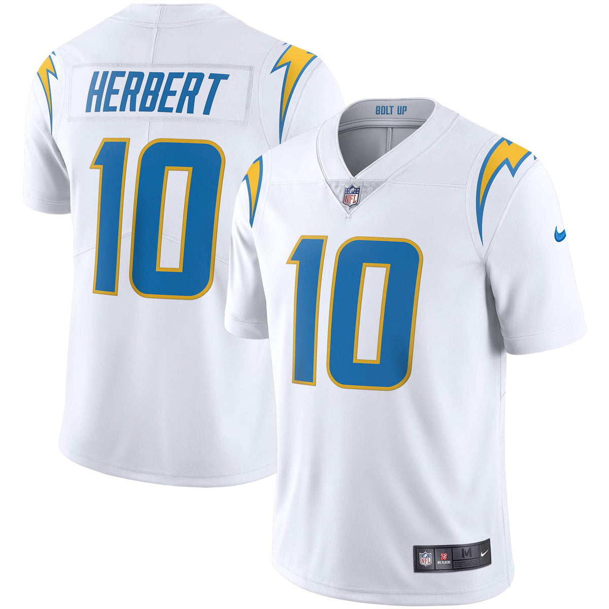 Justin Herbert Los Angeles Chargers Nike Vapor Limited Jersey White