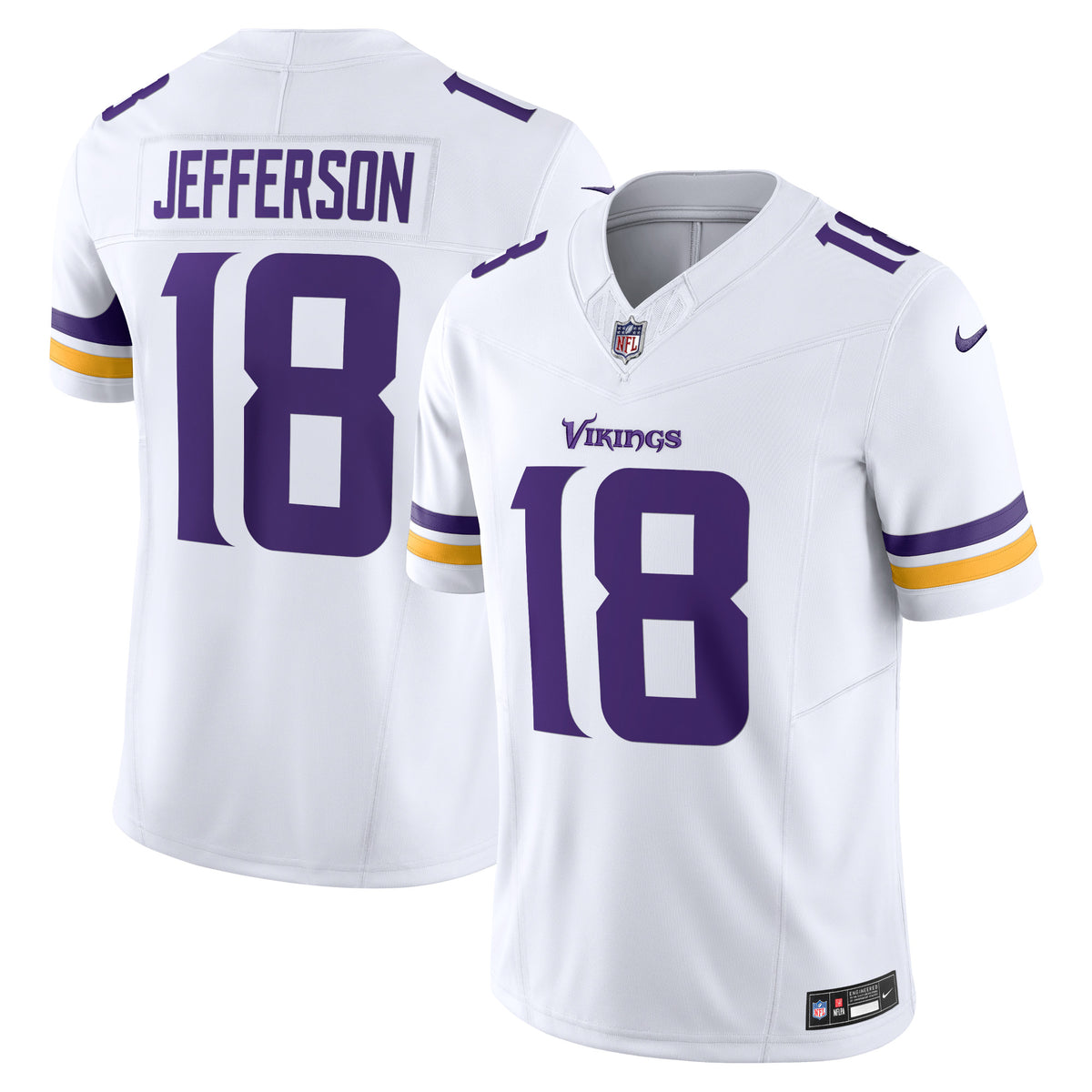 Justin Jefferson Minnesota Vikings Nike Vapor F.U.S.E. Limited Jersey White