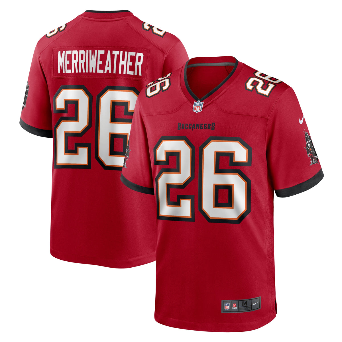 Kaevon Merriweather Tampa Bay Buccaneers Nike Game Jersey Red