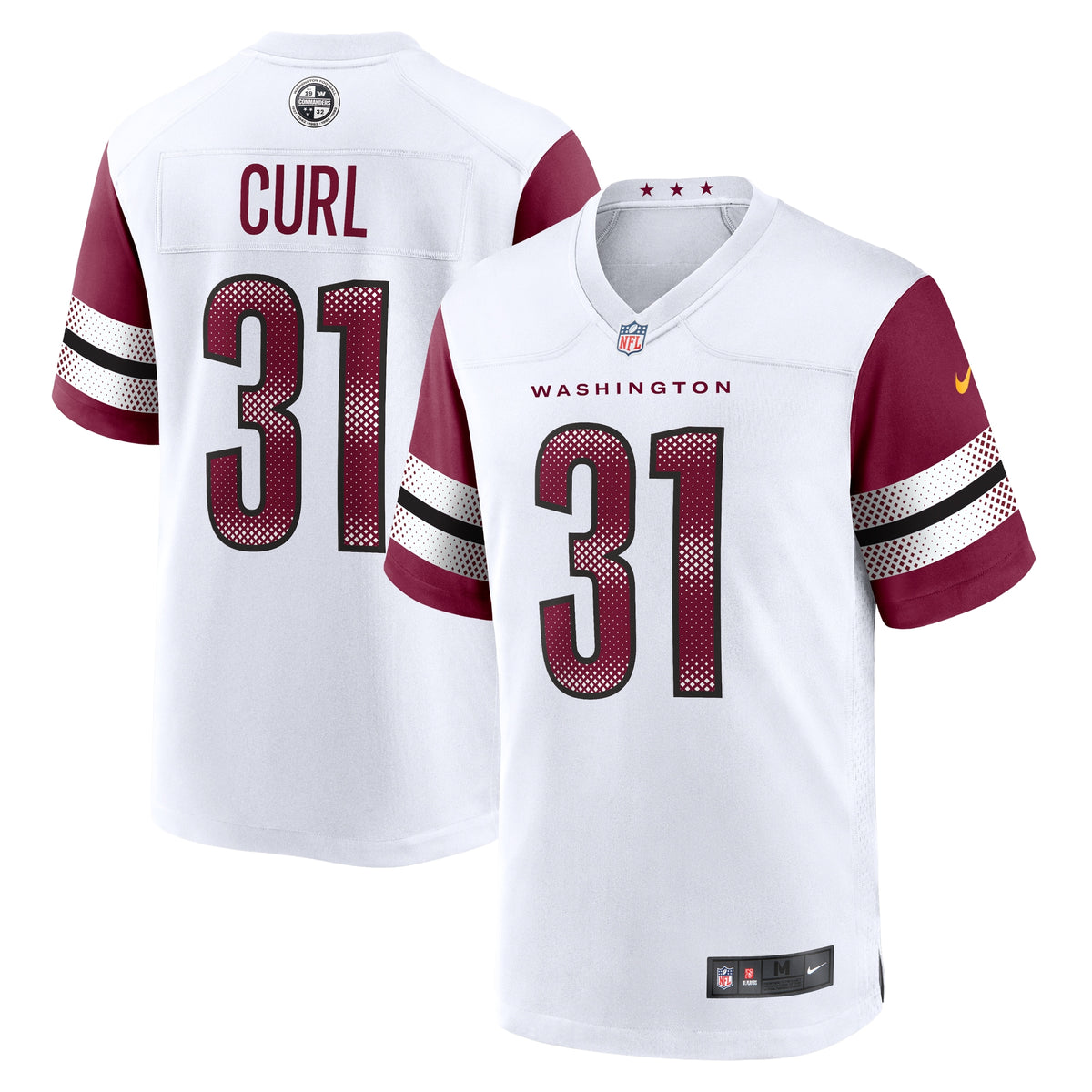 Kamren Curl Washington Commanders Nike Game Jersey White
