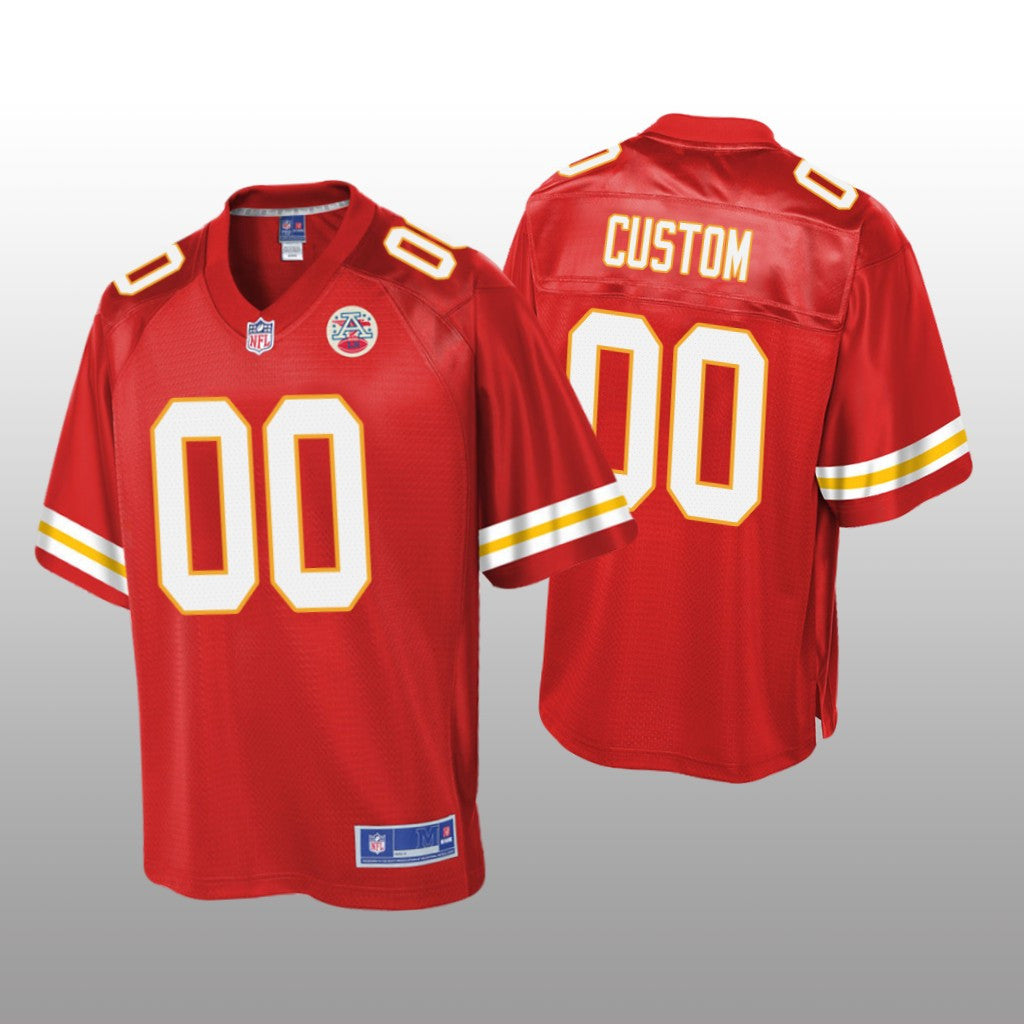 Kansas City Chiefs # Red Custom Pro Line Jersey Youth