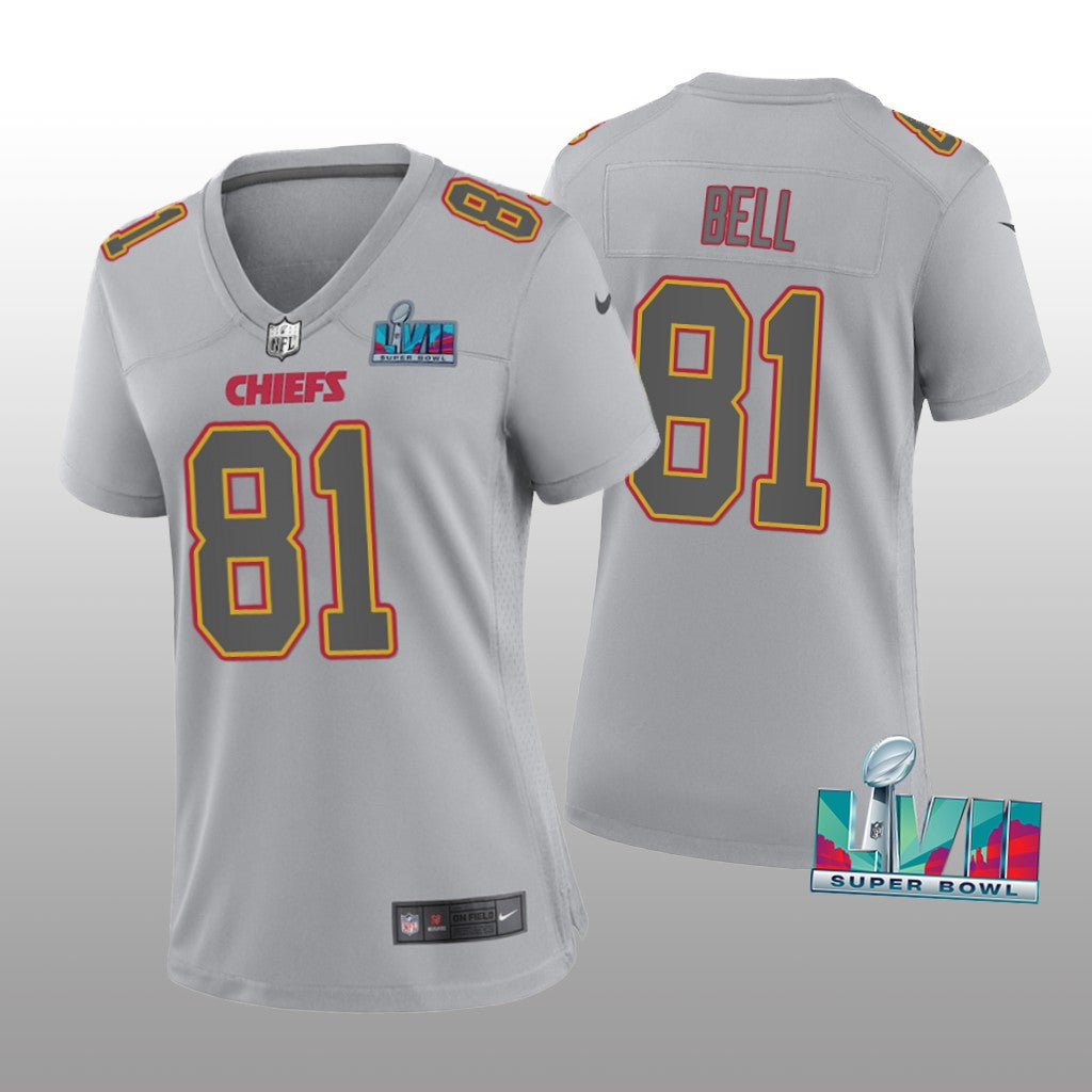Kansas City Chiefs Blake Bell Gray Atmosphere Jersey Super Bowl LVII Women's