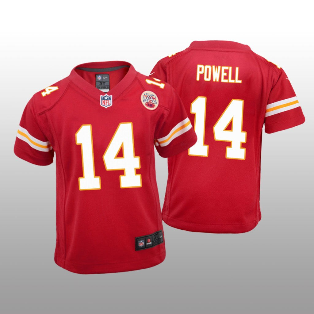 Kansas City Chiefs Cornell Powell Red Jersey Game Youth