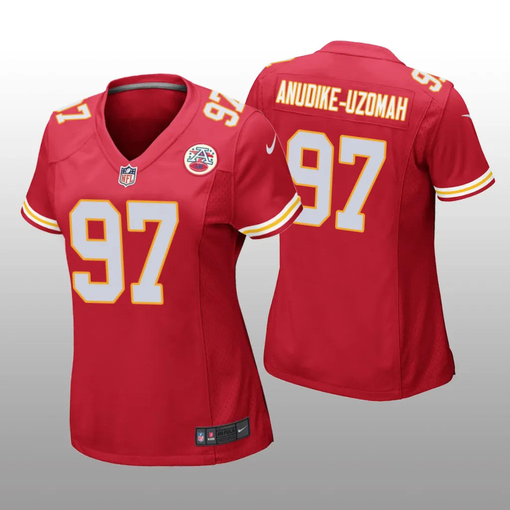 Kansas City Chiefs Felix Anudike-Uzomah Red Jersey Game Women's