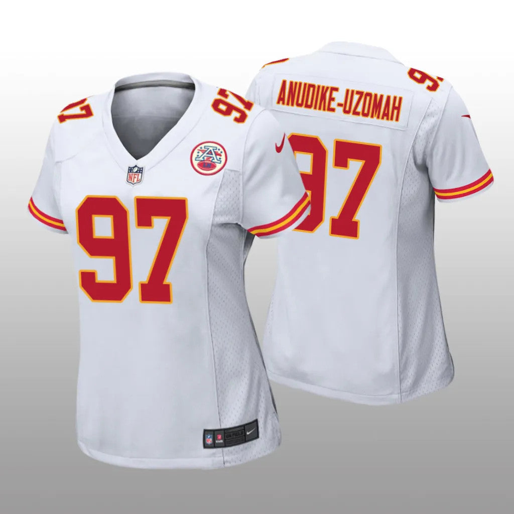 Kansas City Chiefs Felix Anudike-Uzomah White Jersey Game Women's