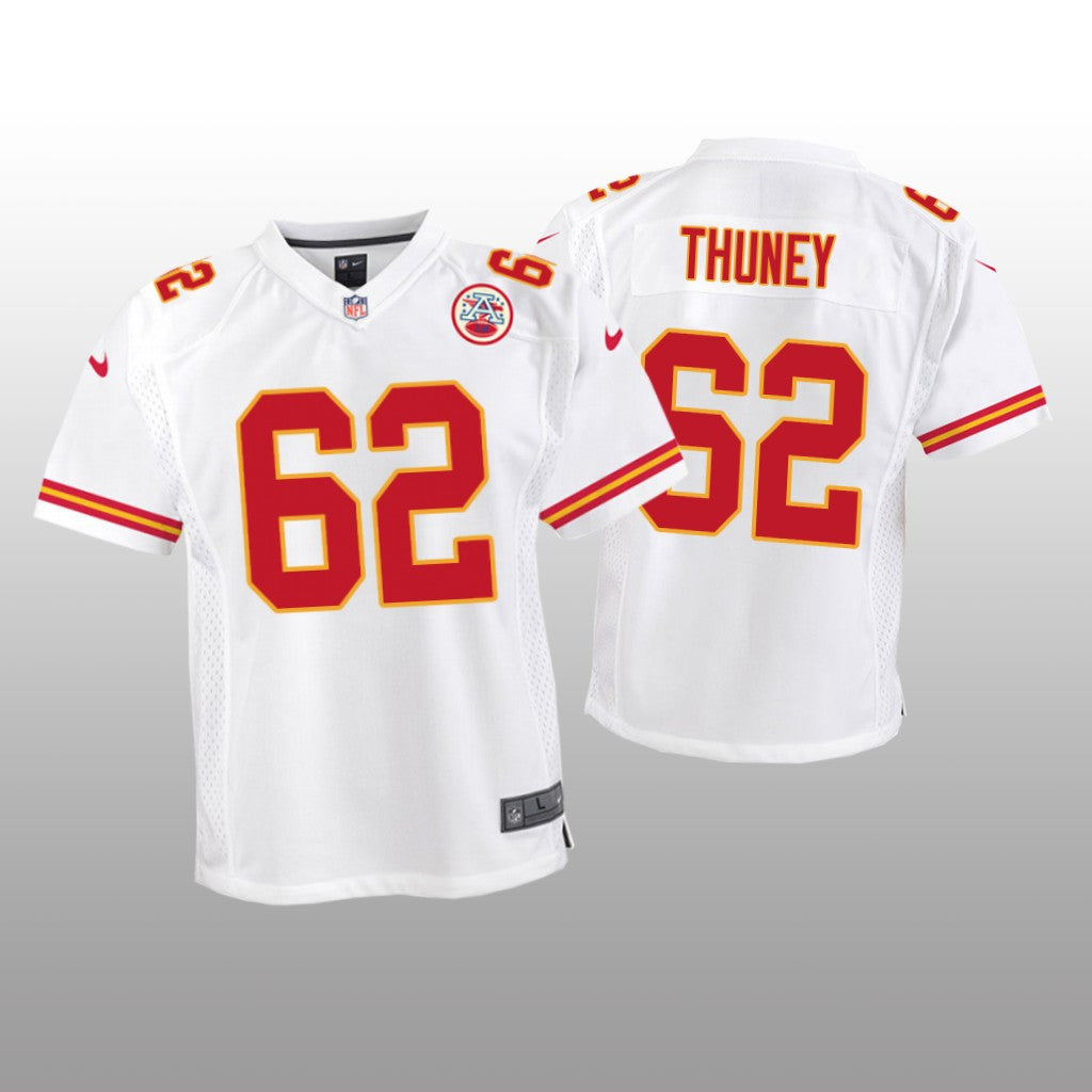 Kansas City Chiefs Joe Thuney White Jersey Game Youth