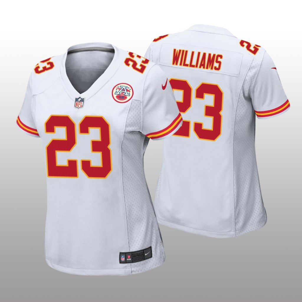 Kansas City Chiefs Joshua Williams White Jersey Game Women's
