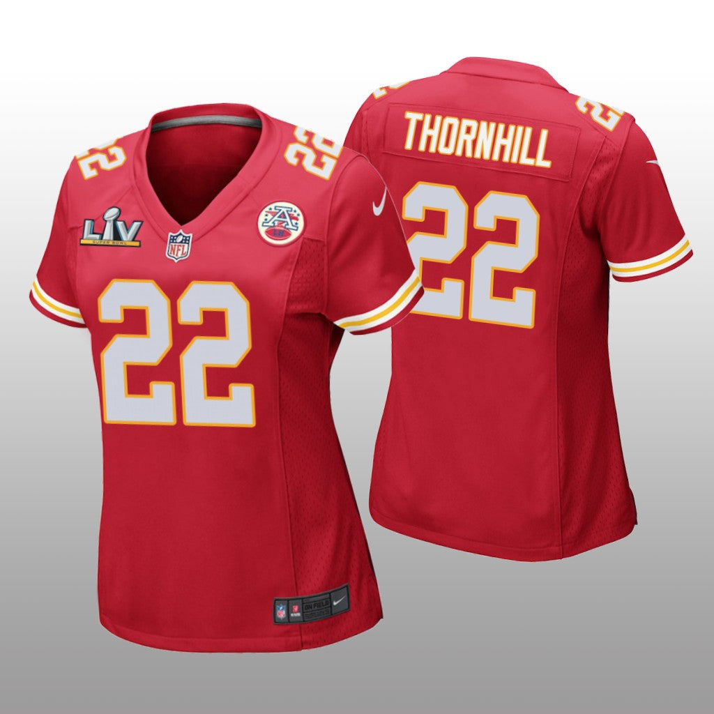 Kansas City Chiefs Juan Thornhill Red Game Jersey Super Bowl LV Women's