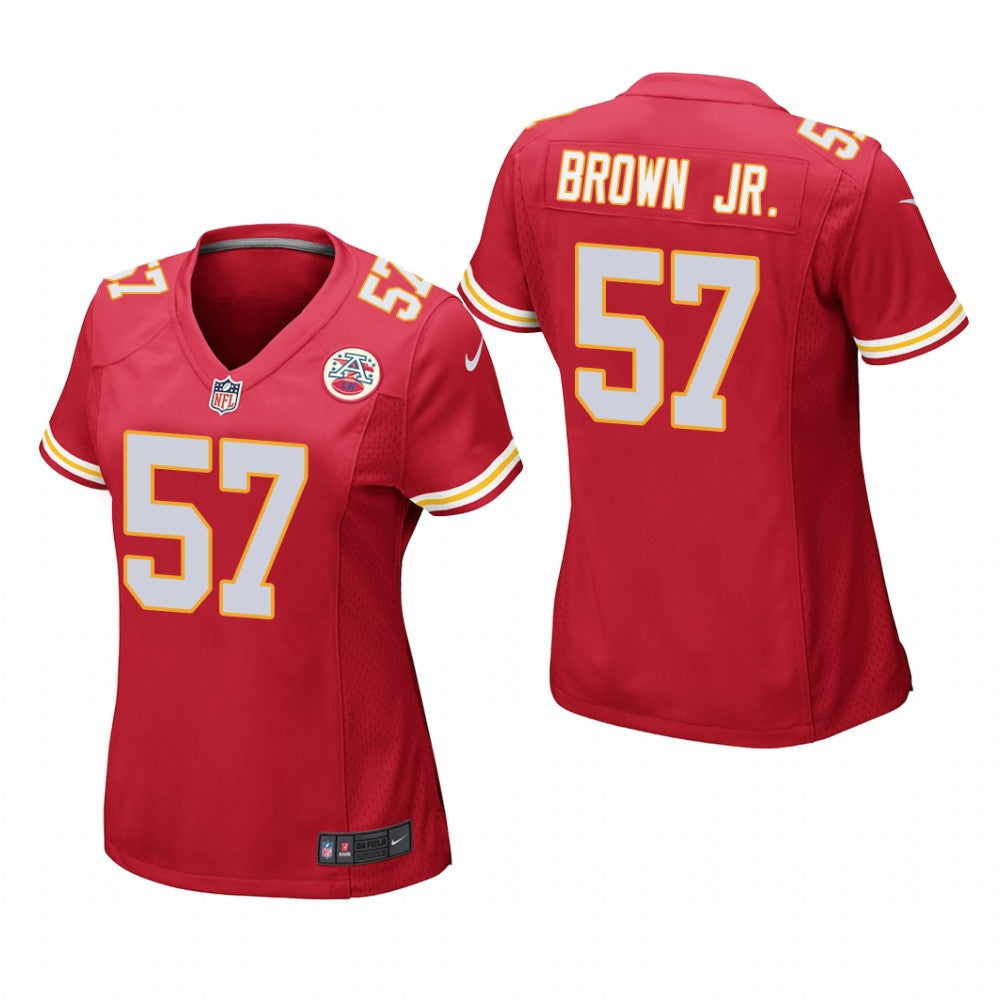 Kansas City Chiefs Orlando Brown Jr. Red Jersey Game Women's