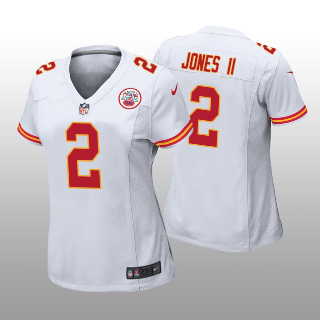 Kansas City Chiefs Ronald Jones II White Jersey Game Women's