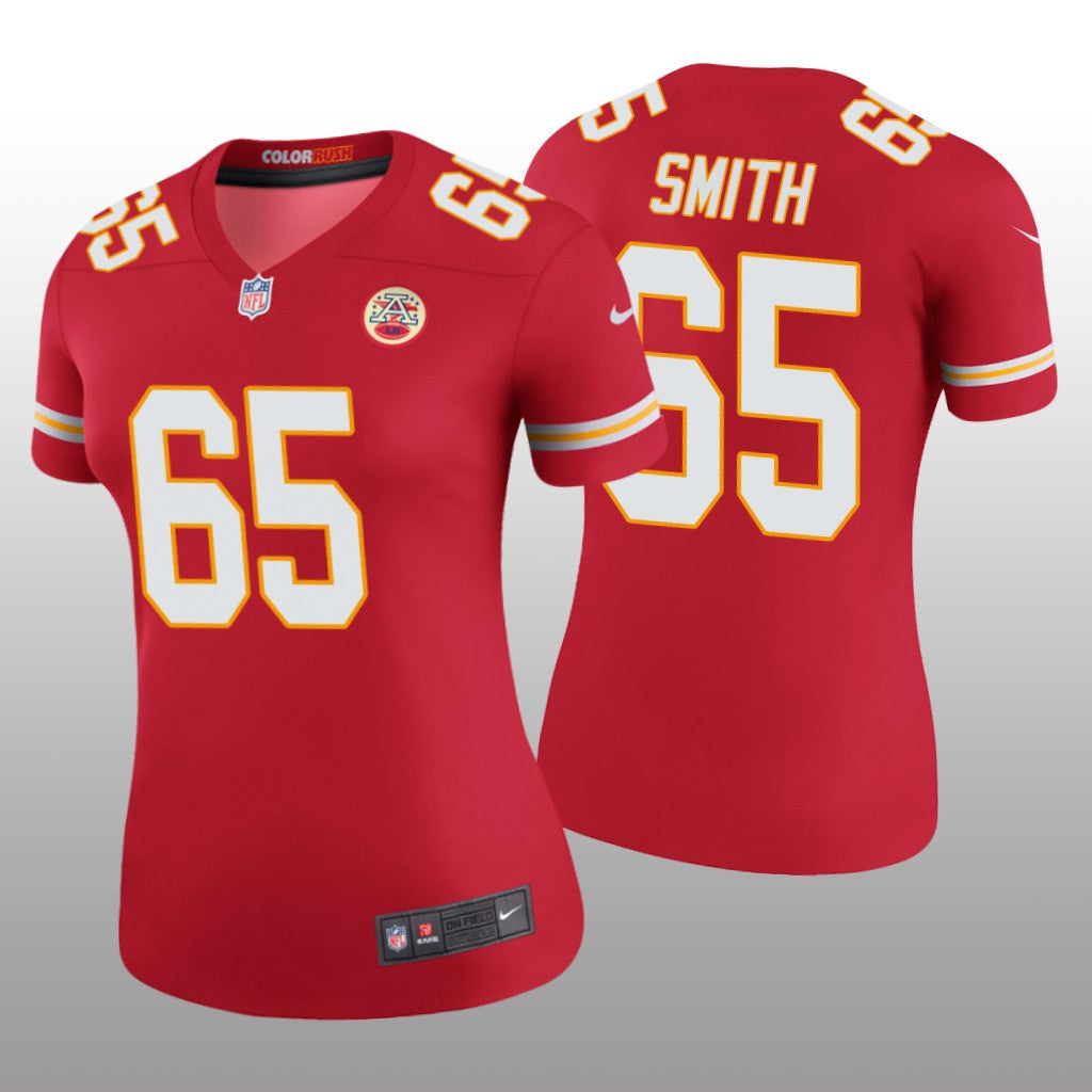 Kansas City Chiefs Trey Smith Red Jersey Color Rush Legend Women's