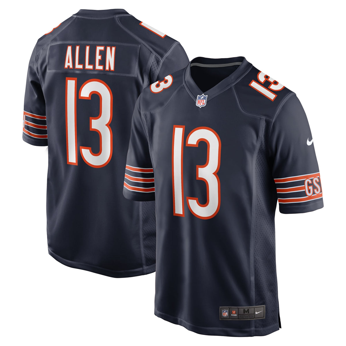 Keenan Allen Chicago Bears Nike Team Game Jersey Navy
