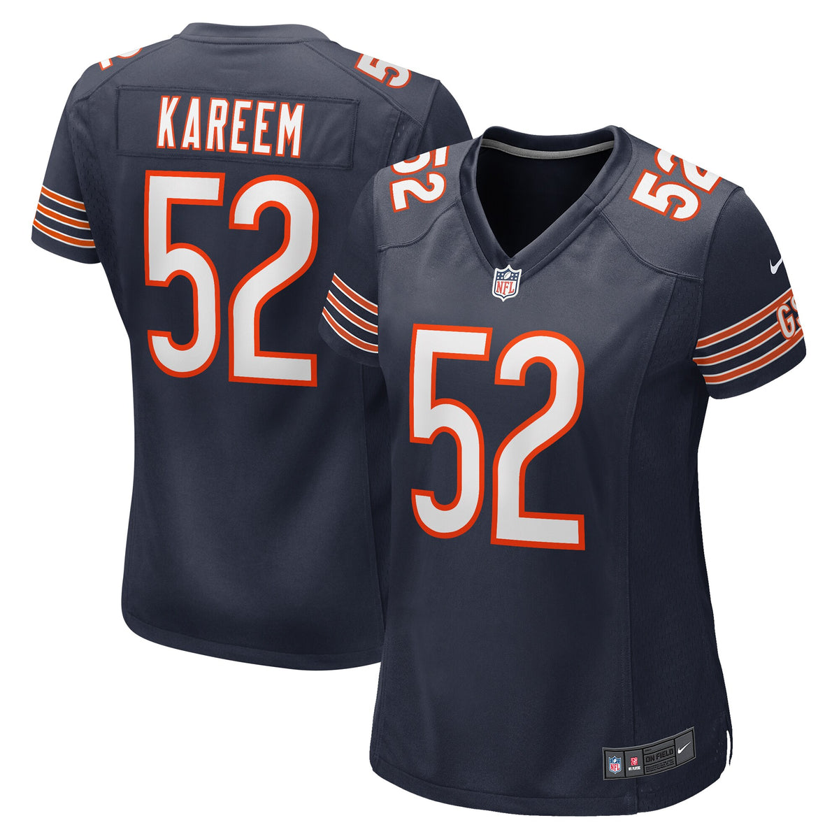 Khalid Kareem Chicago Bears Nike Women's Team Game Jersey Navy