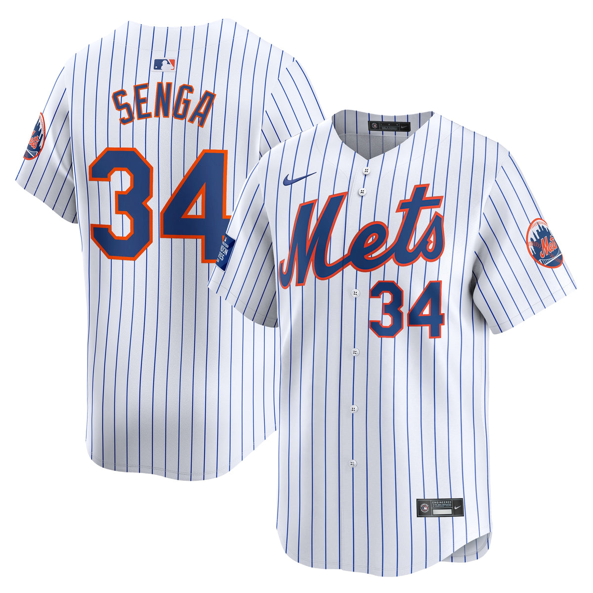 Kodai Senga New York Mets Nike 2024 MLB World Tour London Series Home Limited Player Jersey White