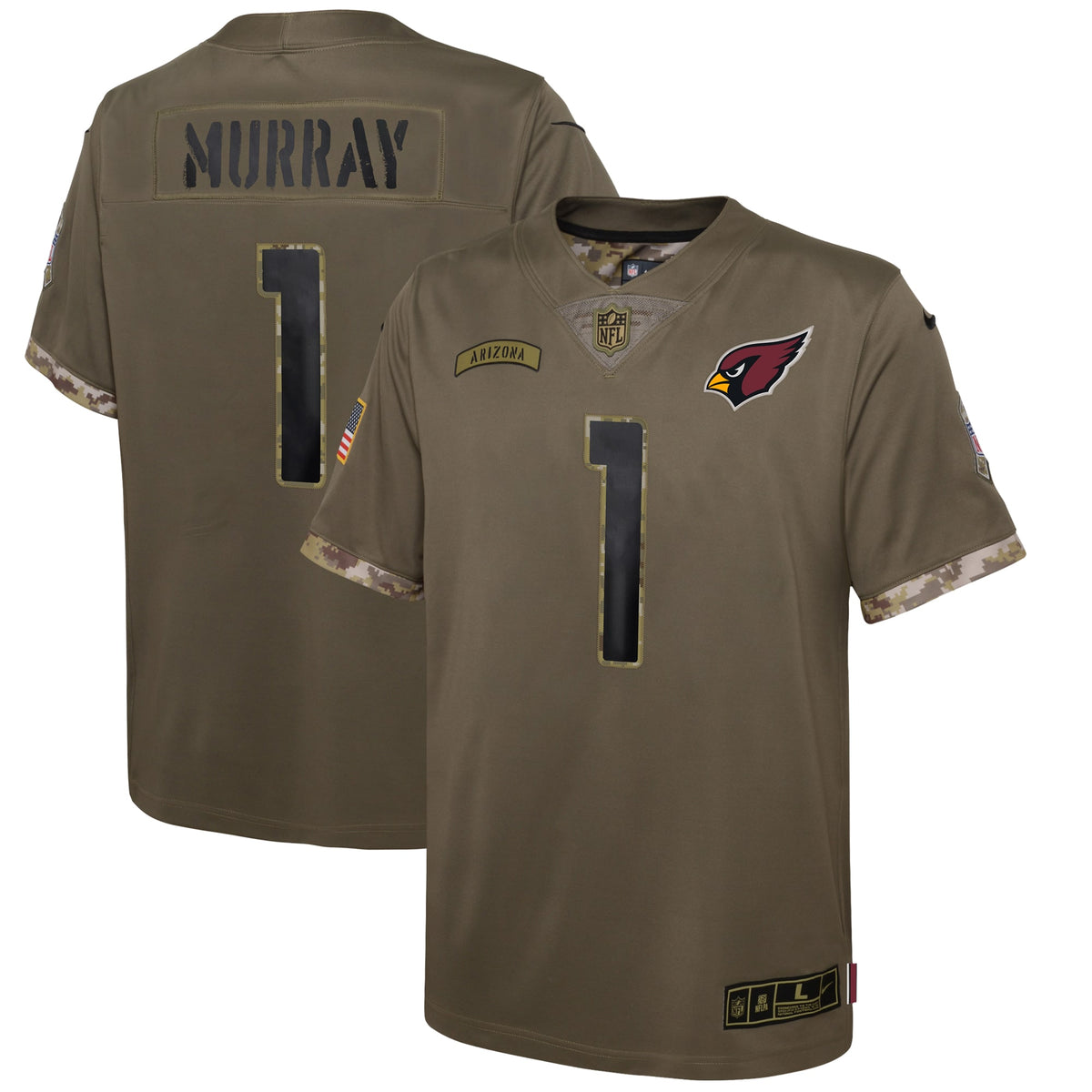 Kyler Murray Arizona Cardinals Nike Youth 2022 Salute To Service Player Limited Jersey Olive