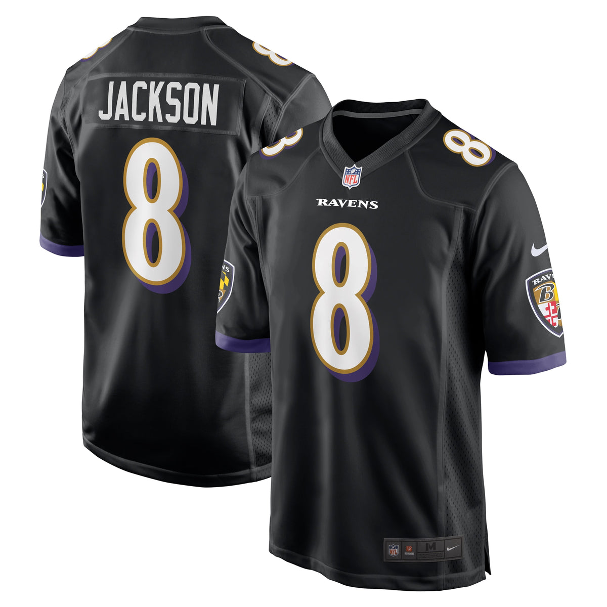 Lamar Jackson Baltimore Ravens Nike Alternate Game Jersey Black