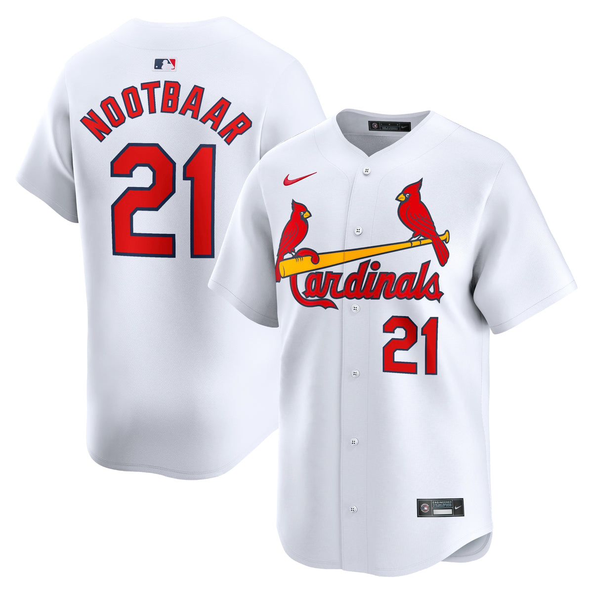 Lars Nootbaar St. Louis Cardinals Nike Home Limited Player Jersey White
