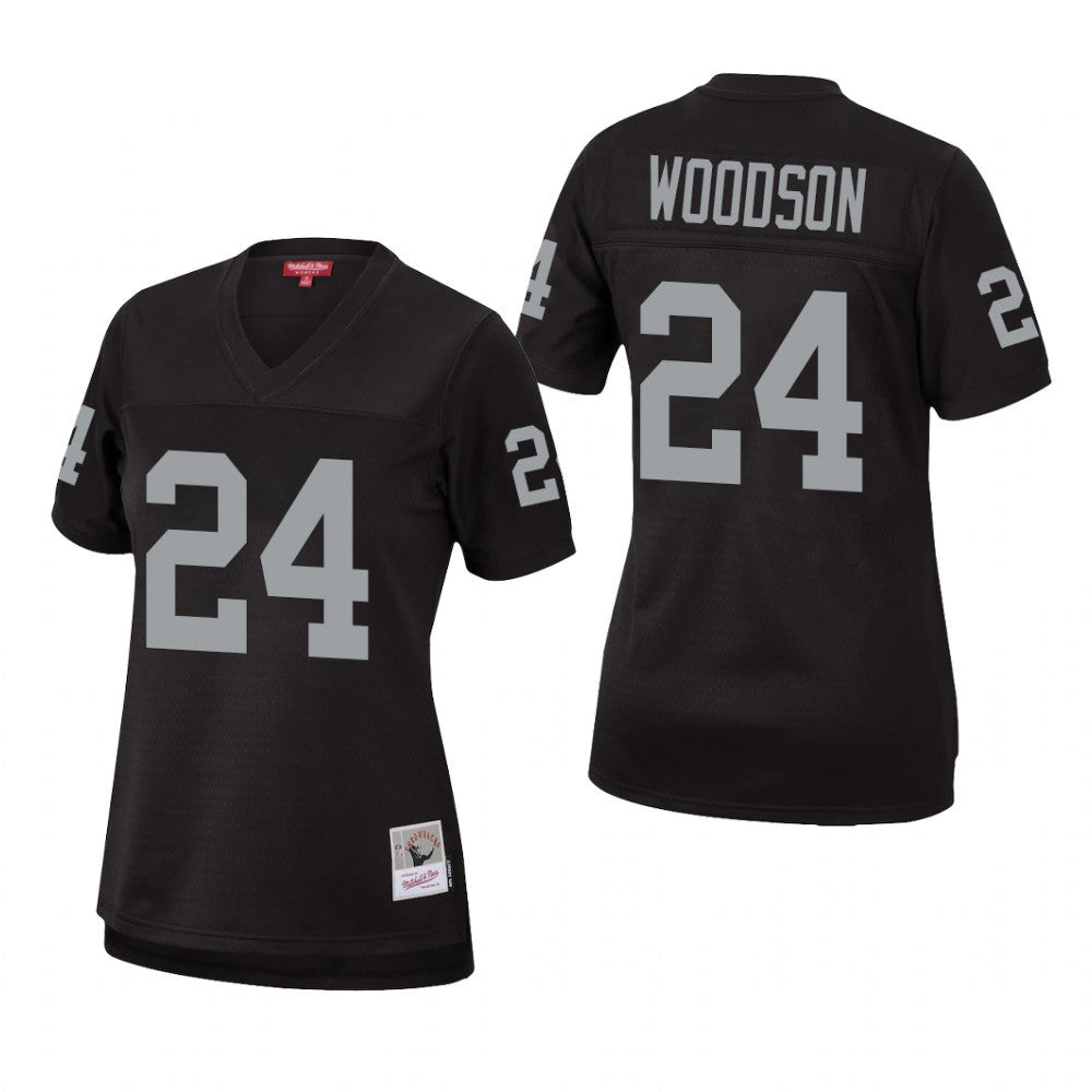 Las Vegas Raiders Charles Woodson Black Jersey Legacy Women's