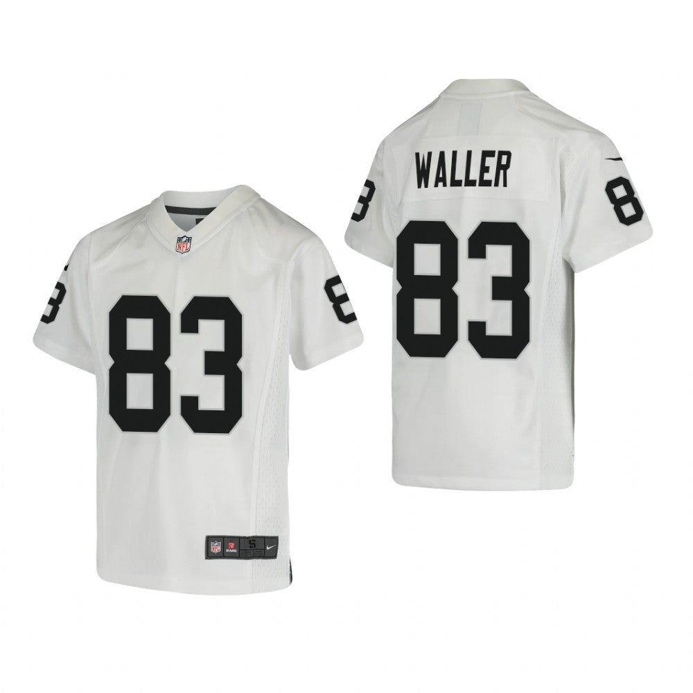 Las Vegas Raiders Darren Waller White Jersey Game Youth
