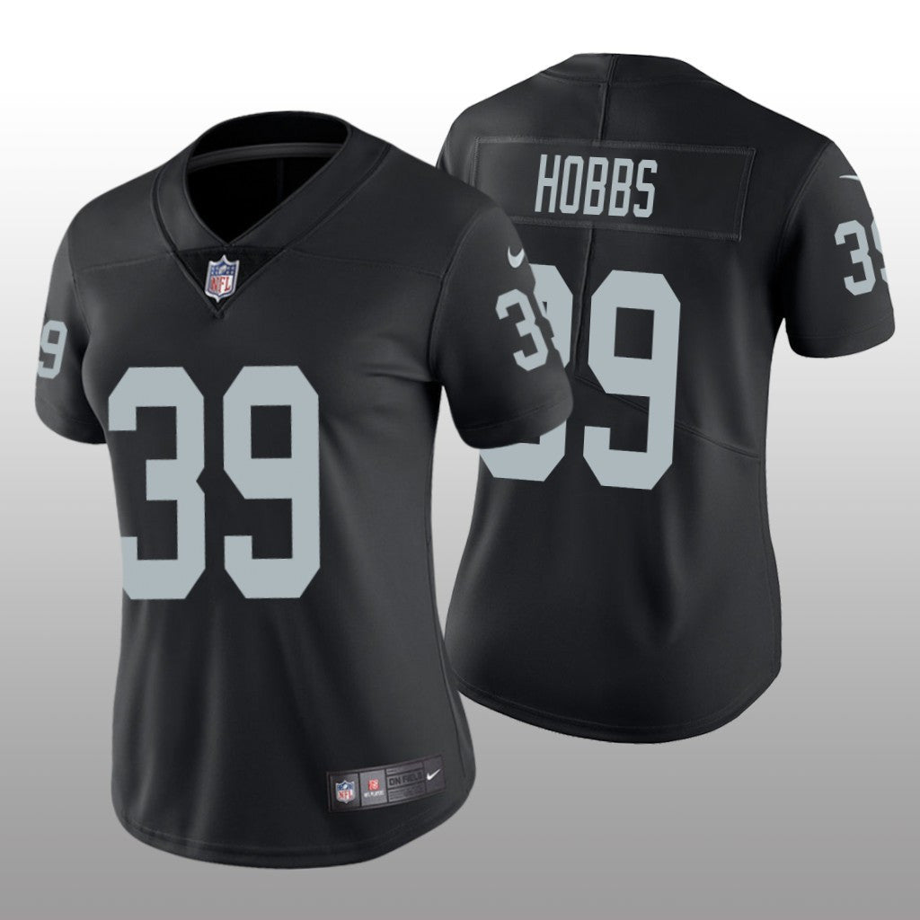 Las Vegas Raiders Nate Hobbs Black Jersey Vapor Limited Women's