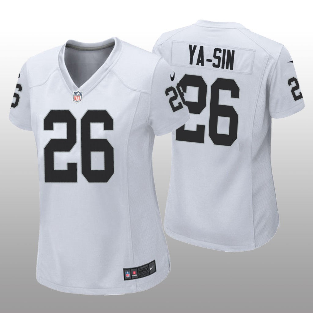 Las Vegas Raiders Rock Ya-Sin White Jersey Game Women's