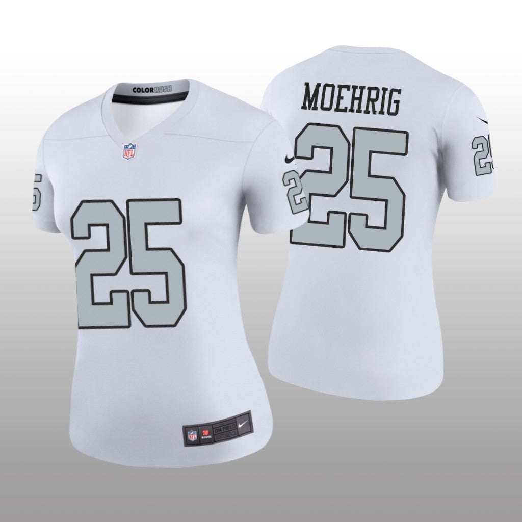Las Vegas Raiders Trevon Moehrig White Jersey Color Rush Legend Women's