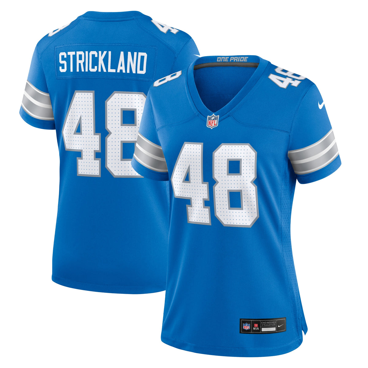 Loren Strickland Detroit Lions Nike Women's Game Jersey Blue