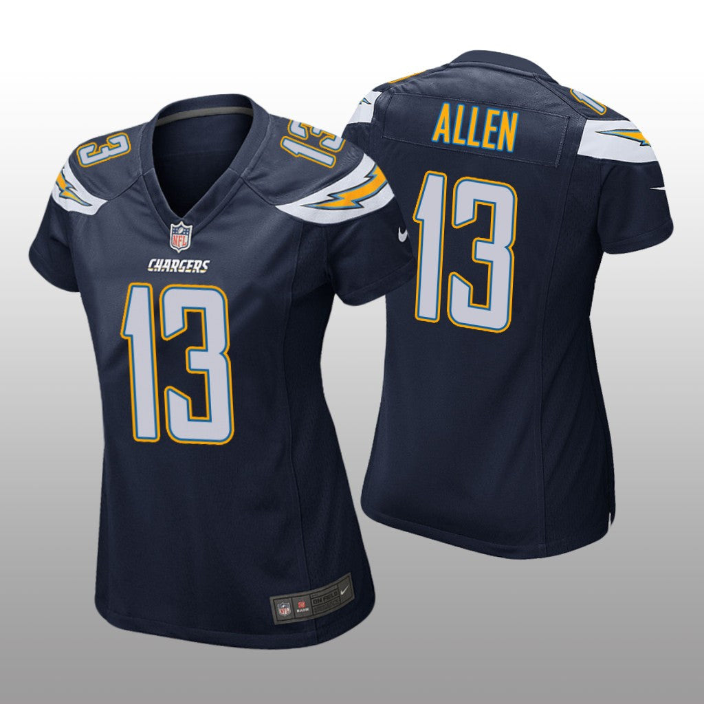 Los Angeles Chargers #13 Navy Keenan Allen Game Jersey Women