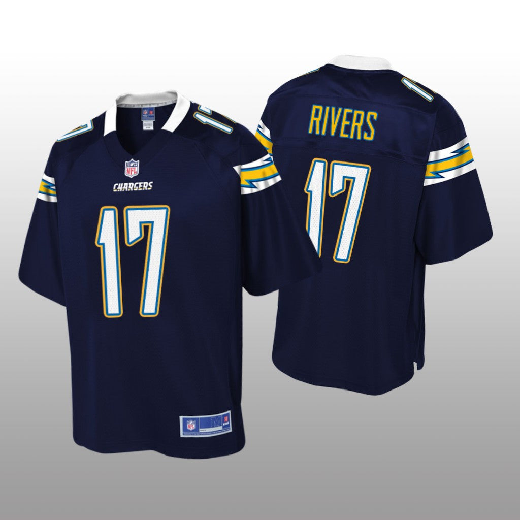 Los Angeles Chargers #17 Navy Philip Rivers Pro Line Jersey Youth