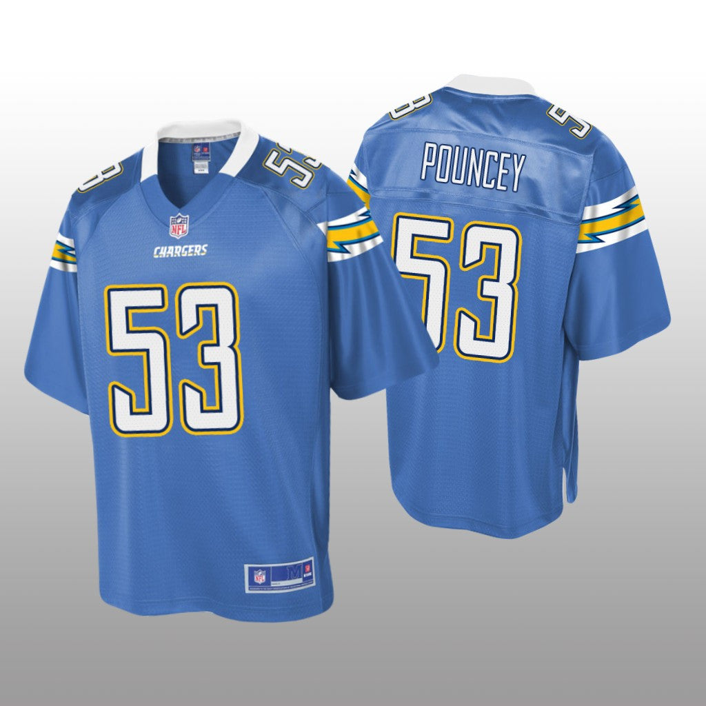 Los Angeles Chargers #53 Powder Blue Mike Pouncey Pro Line Jersey Youth