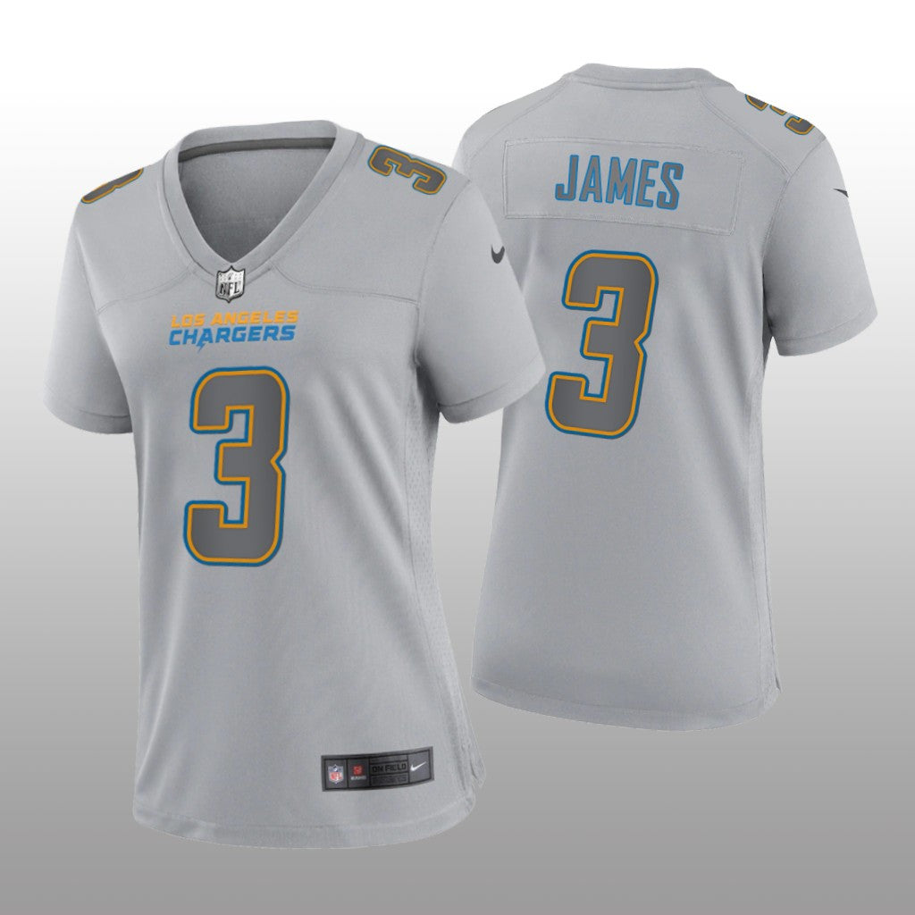 Los Angeles Chargers Derwin James Gray Jersey Atmosphere Fashion Game Women's