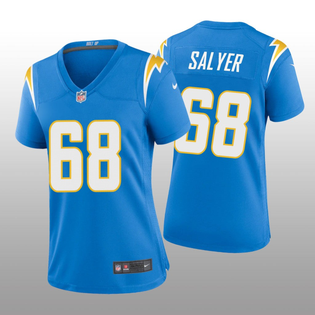 Los Angeles Chargers Jamaree Salyer Powder Blue Jersey Game Women's