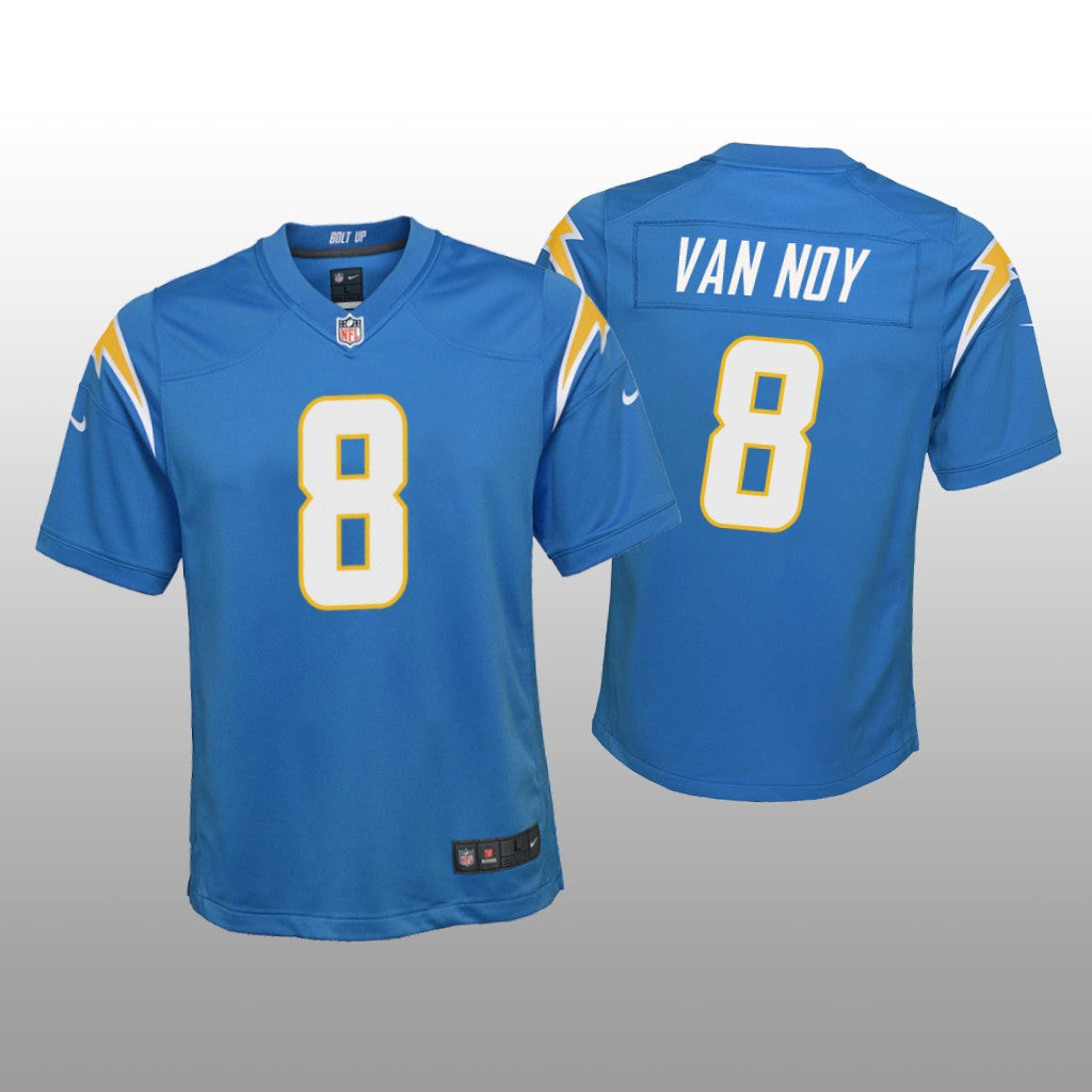 Los Angeles Chargers Kyle Van Noy Powder Blue Jersey Game Youth