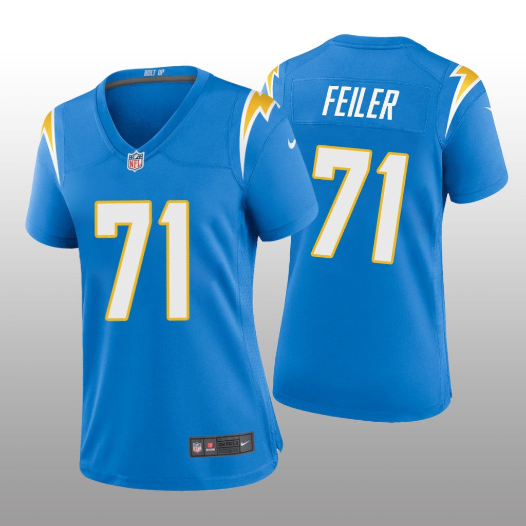 Los Angeles Chargers Matt Feiler Powder Blue Jersey Game Women's