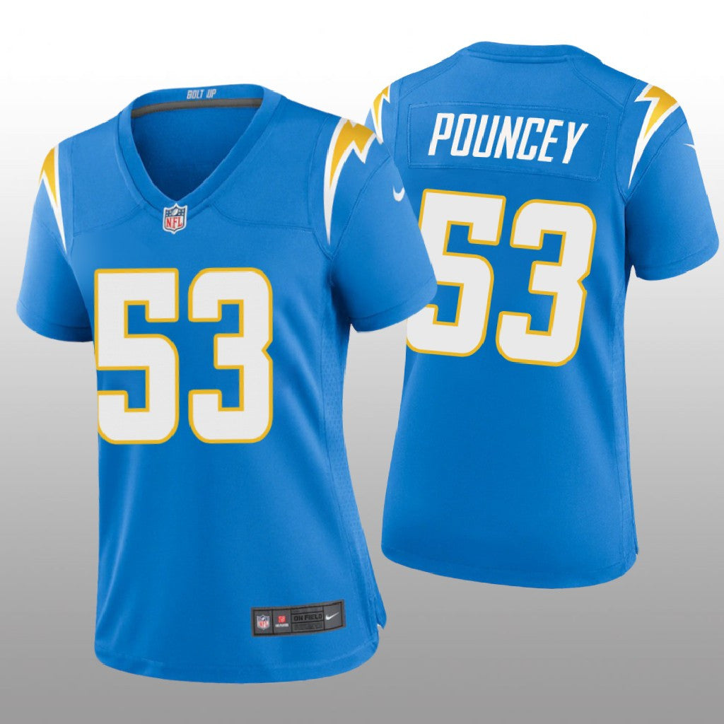 Los Angeles Chargers Mike Pouncey Powder Blue Jersey Game Women's