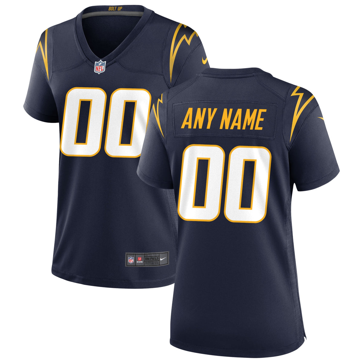 Los Angeles Chargers Nike Women's Alternate Custom Game Jersey Navy