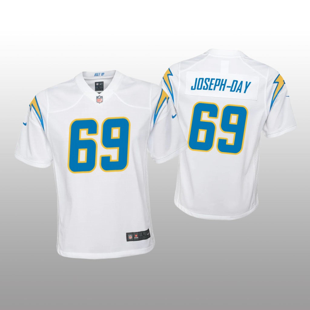 Los Angeles Chargers Sebastian Joseph-Day White Jersey Game Youth