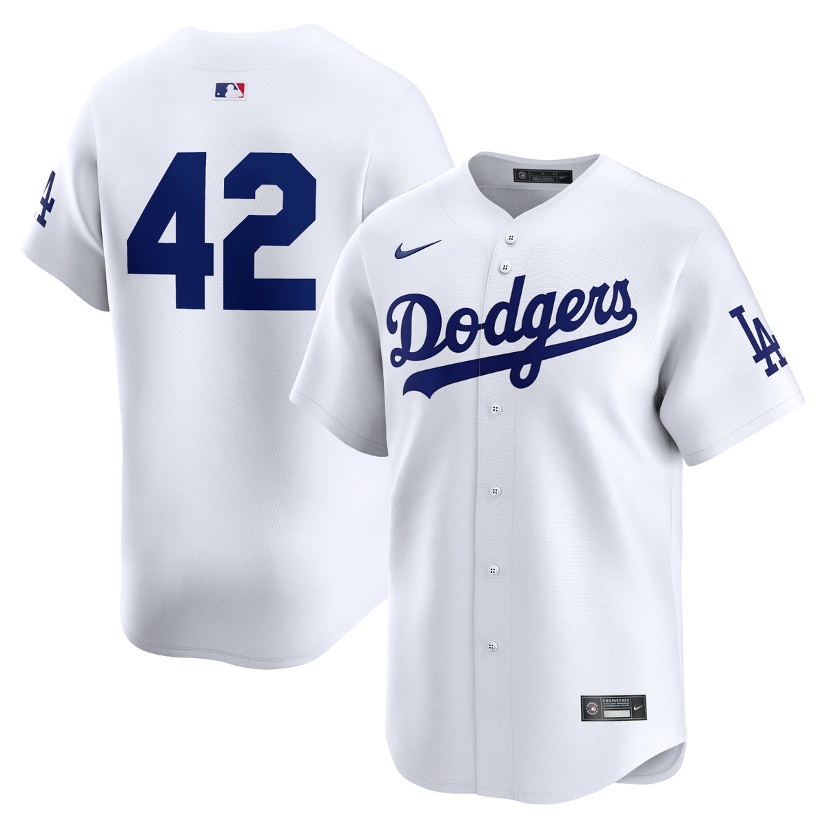 Los Angeles Dodgers Nike 2024 Jackie Robinson Day Home Limited Jersey White