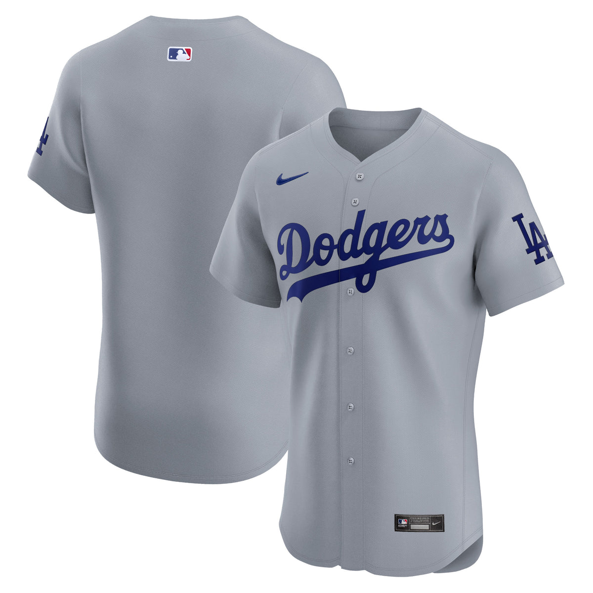 Los Angeles Dodgers Nike Alternate Vapor Premier Elite Patch Jersey Gray