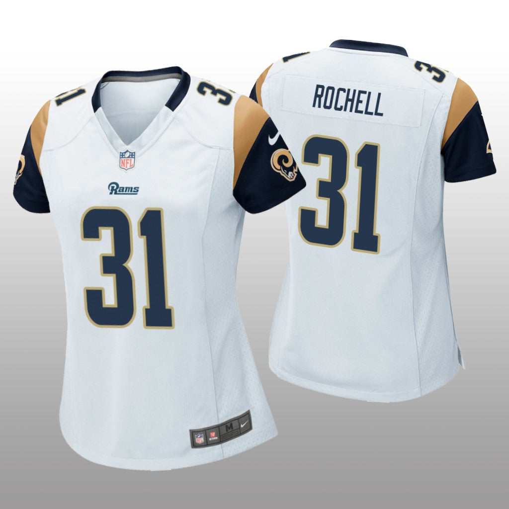 Los Angeles Rams Robert Rochell White Jersey Game Women's