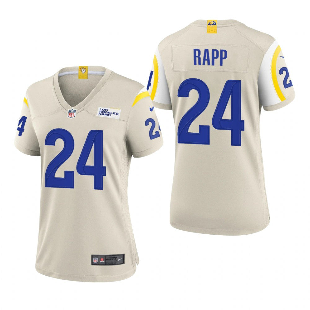 Los Angeles Rams Taylor Rapp Bone Jersey Game Women's