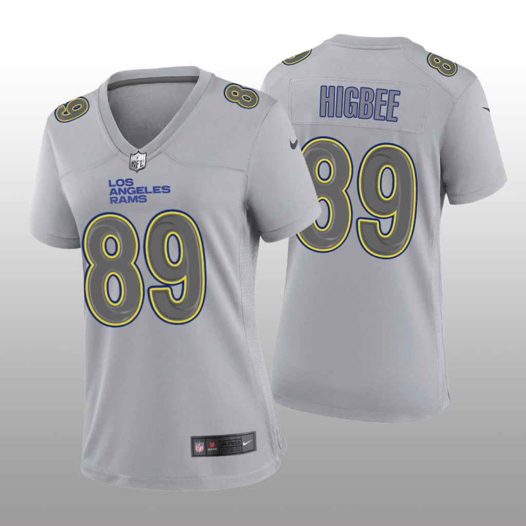 Los Angeles Rams Tyler Higbee Gray Jersey Atmosphere Fashion Game Women's