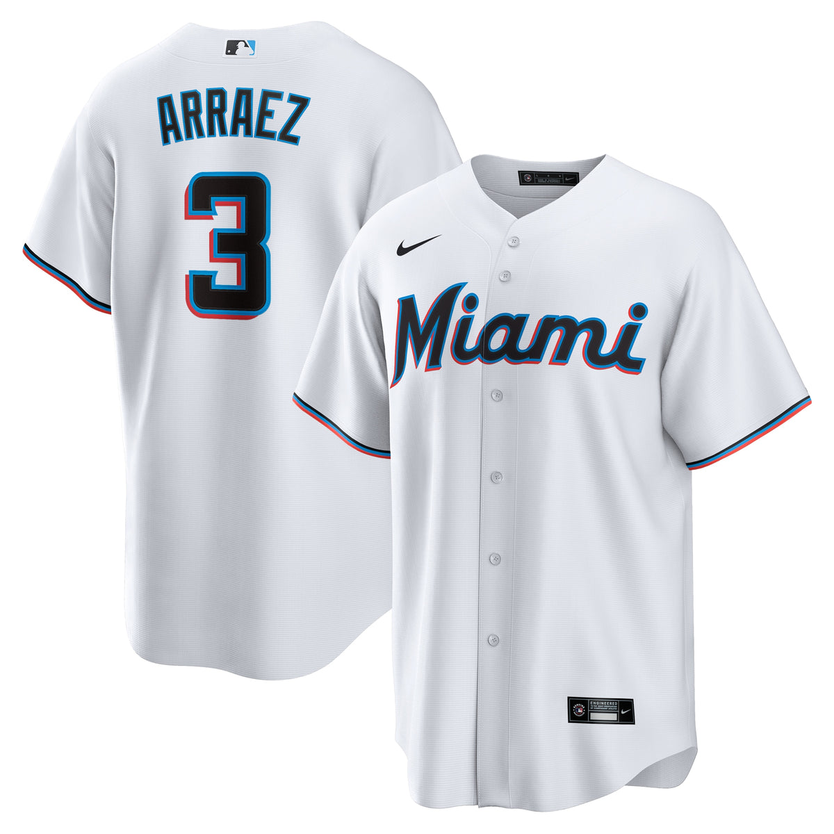 Luis Arraez Miami Marlins Nike Home Replica Player Jersey White